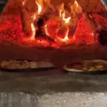 Pizza evening old bread oven